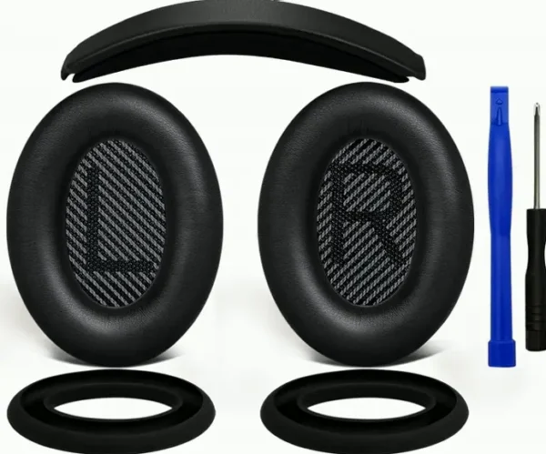 SOULWIT Ear Pads + Headband + Cover for QC 35 Headsets