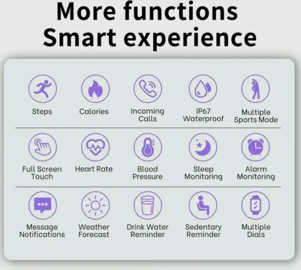 Versatile Smartwatch for All Ages with Fitness and Health Tracking
